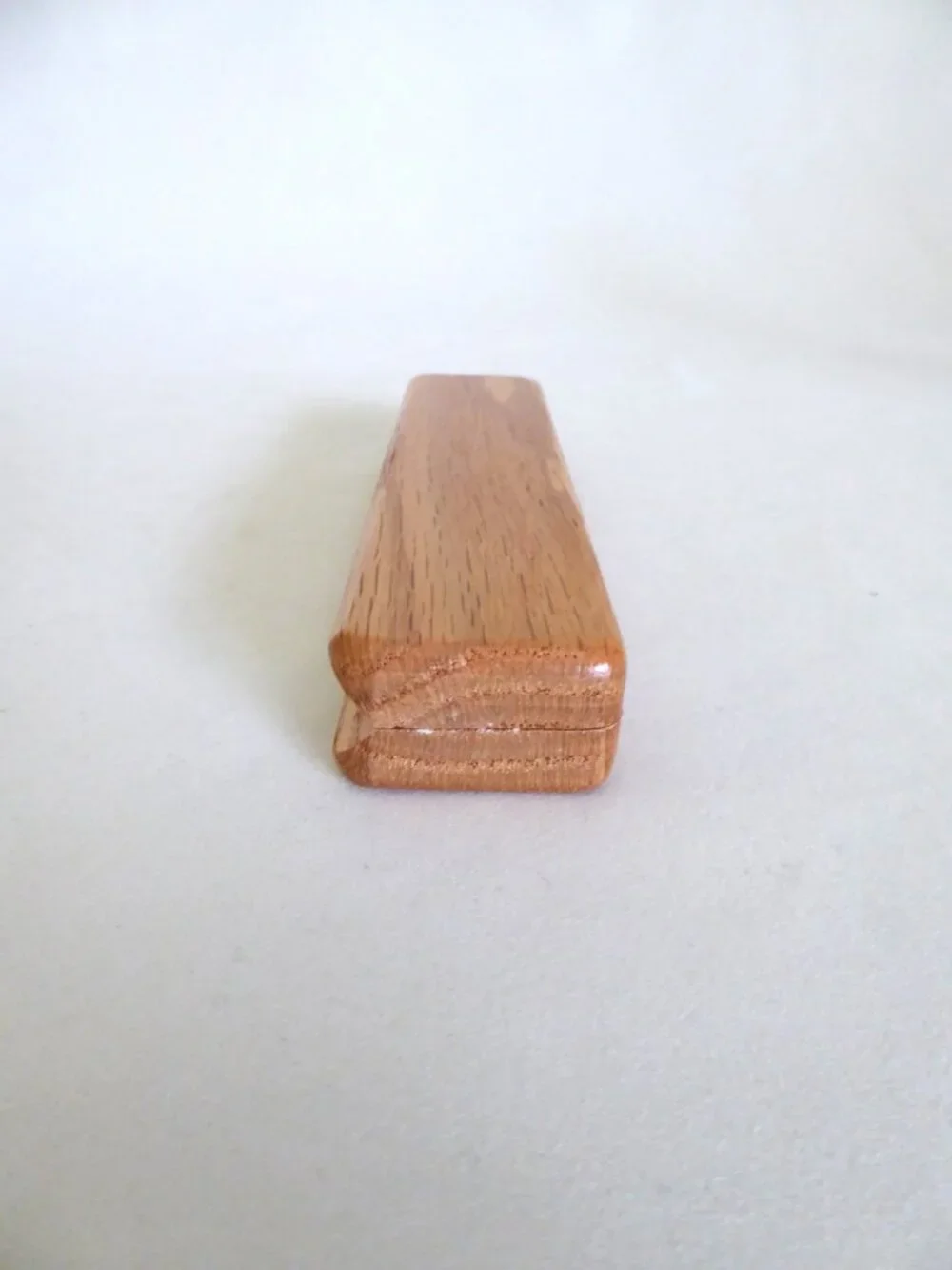VINTAGE 6.25” HINGED SOLID WOOD PEN DISPLAY PRESENTATION STORAGE CASE